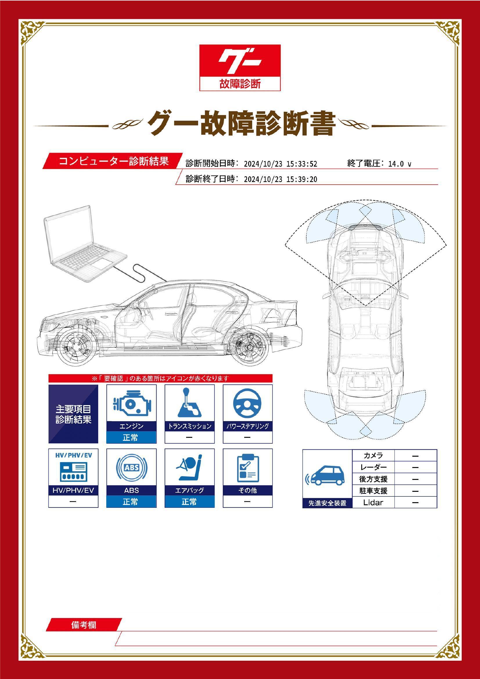 日産　モコ　グー故障診断（コンピュータ診断）　愛知県　名古屋市守山区