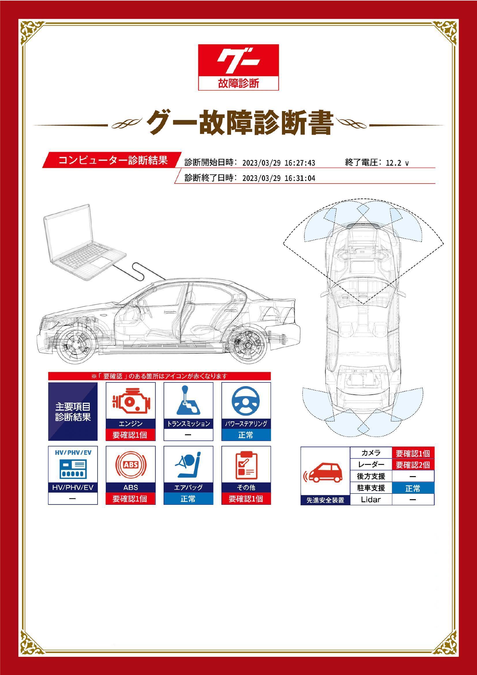 日産　セレナ　グー故障診断（コンピュータ診断）　エンジン　ABS　先進安全装置　その他　愛知県　名古屋市守山区