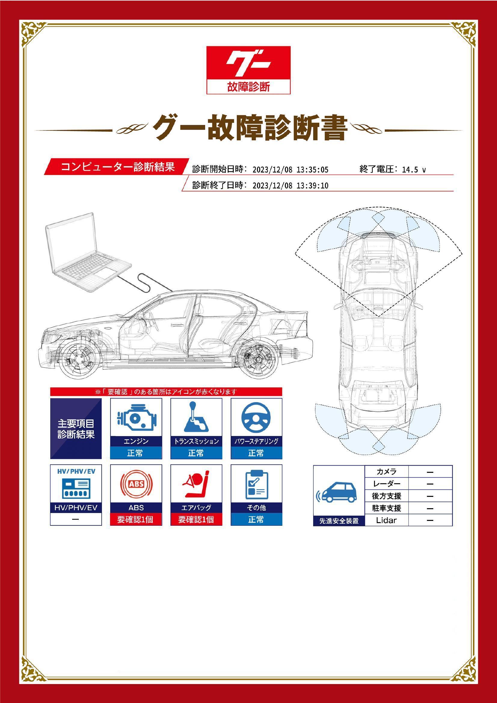 ホンダ　ステップワゴン　グー故障診断（コンピュータ診断）　ABS　エアバッグ　東京都　江戸川区