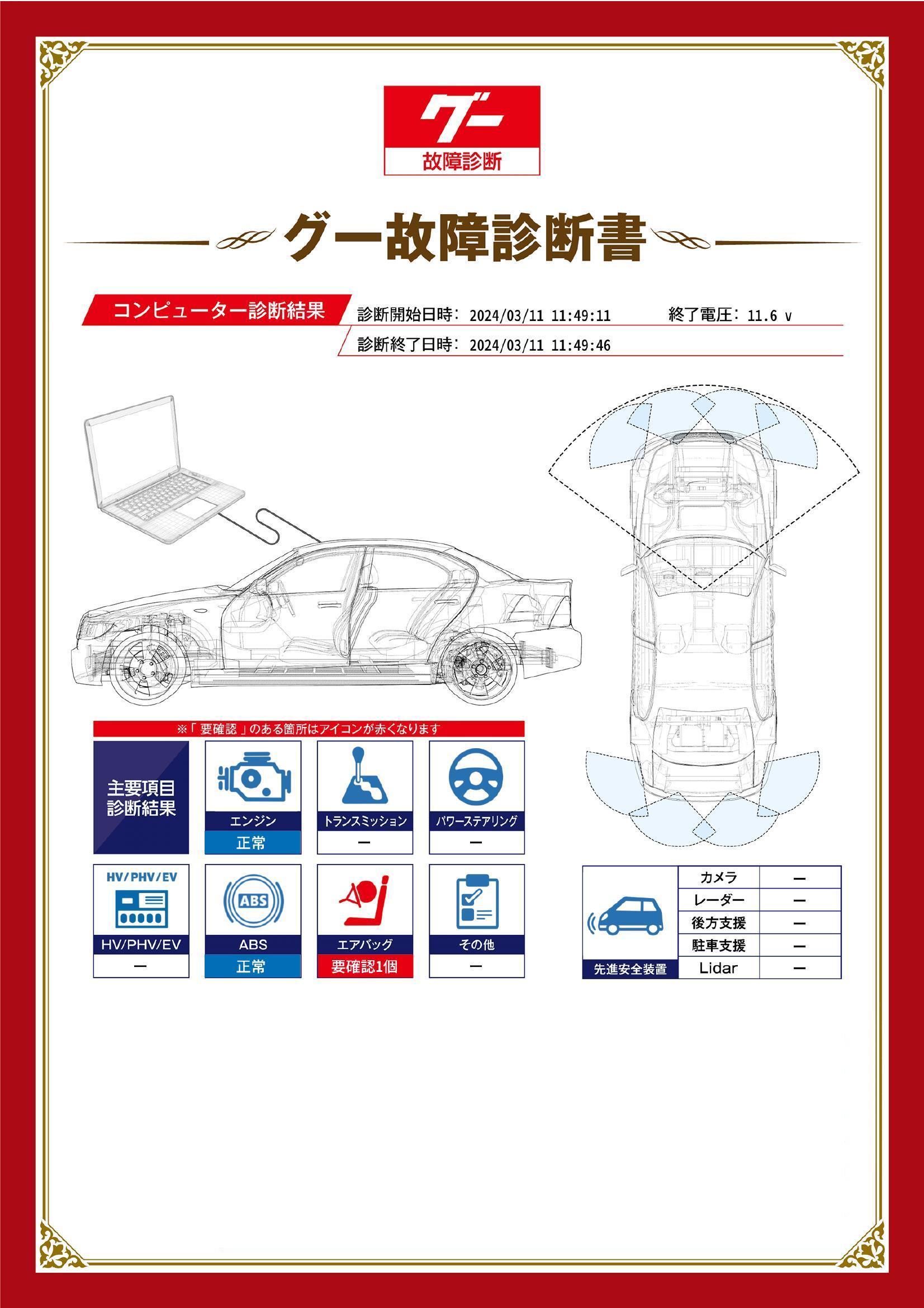 ダイハツ　ハイゼット カーゴ　グー故障診断（コンピュータ診断）　エアバッグ　福岡県　大川市