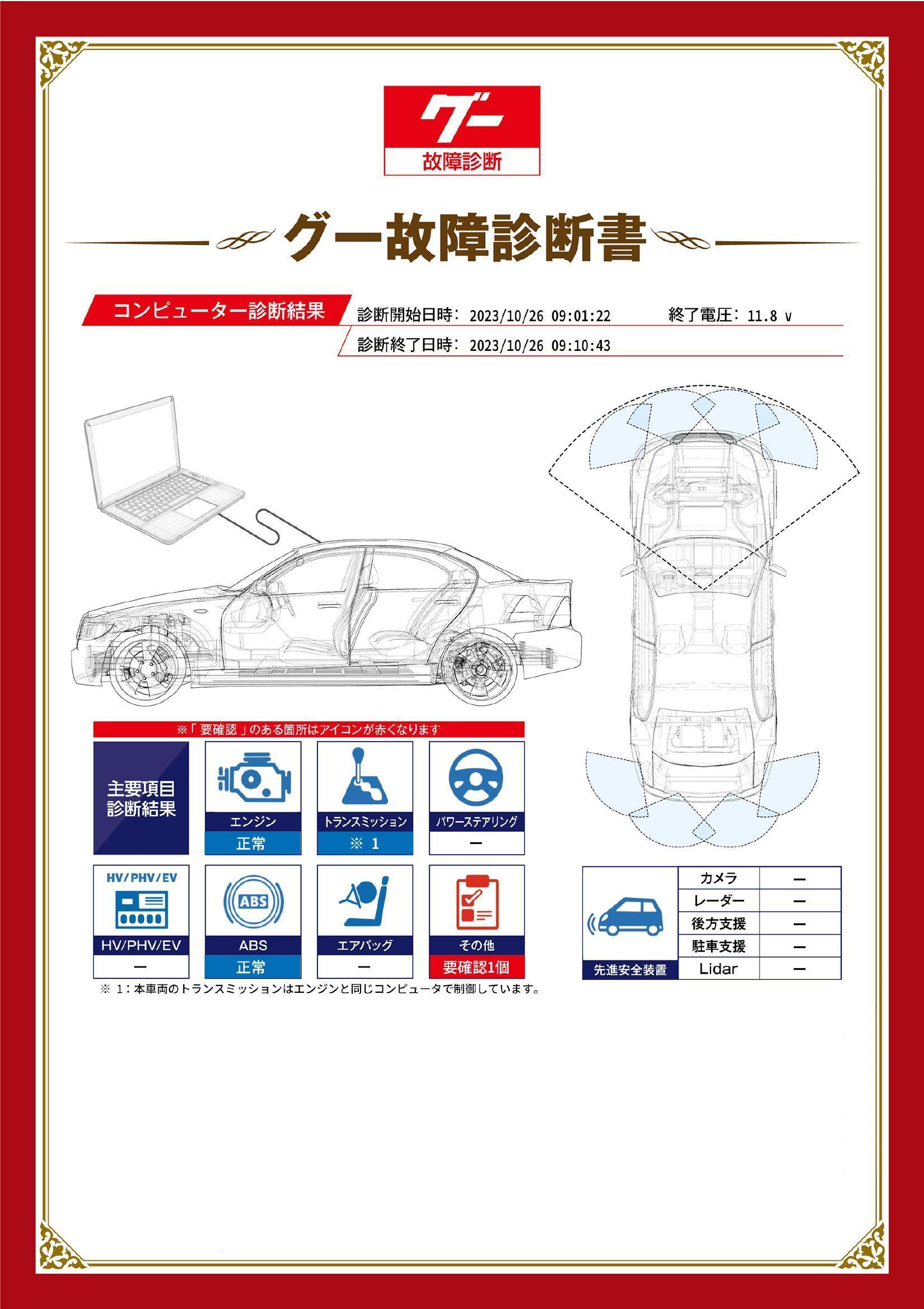 トヨタ　クラウン　グー故障診断（コンピュータ診断）　その他　愛知県　豊橋市