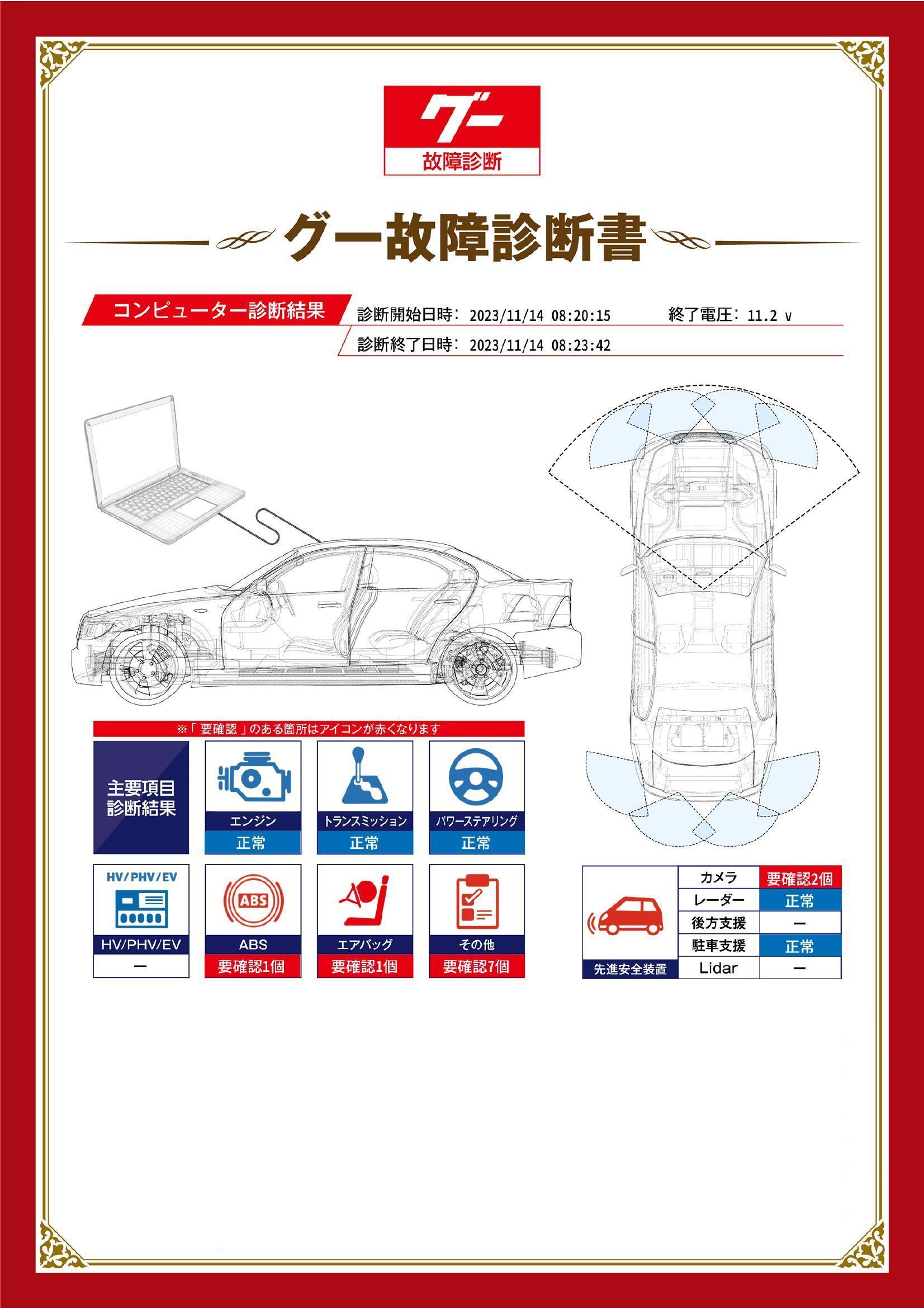 トヨタ　ヤリスクロス　グー故障診断（コンピュータ診断）　ABS　エアバッグ　先進安全装置　その他　愛知県　豊橋市