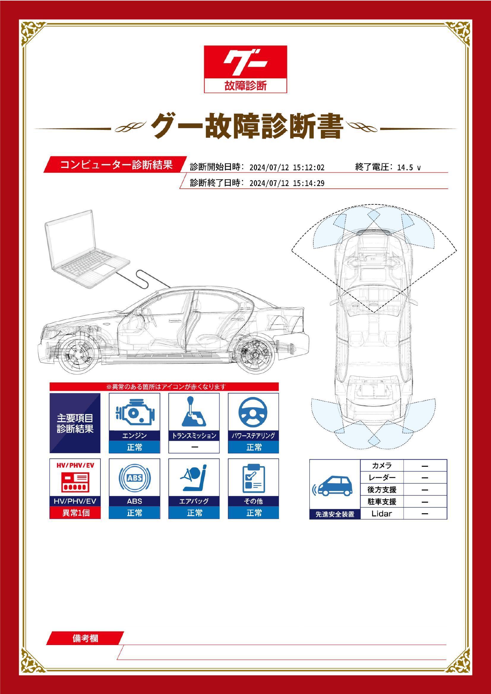 トヨタ　アクア　グー故障診断（コンピュータ診断）　HV / PHV / EV　宮城県　仙台市宮城野区