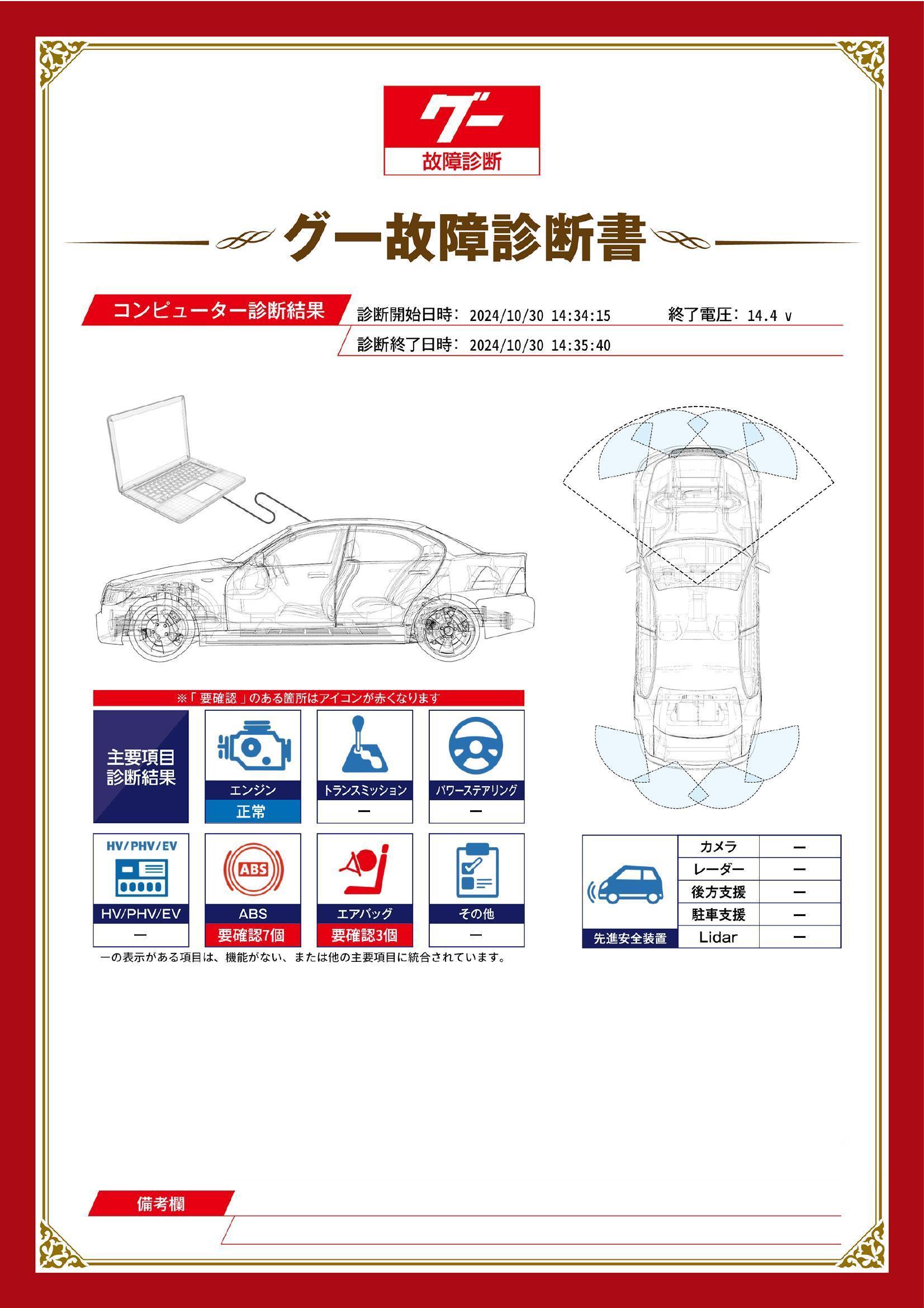 ダイハツ　ネイキッド　グー故障診断（コンピュータ診断）　ABS　エアバッグ　宮城県　仙台市宮城野区