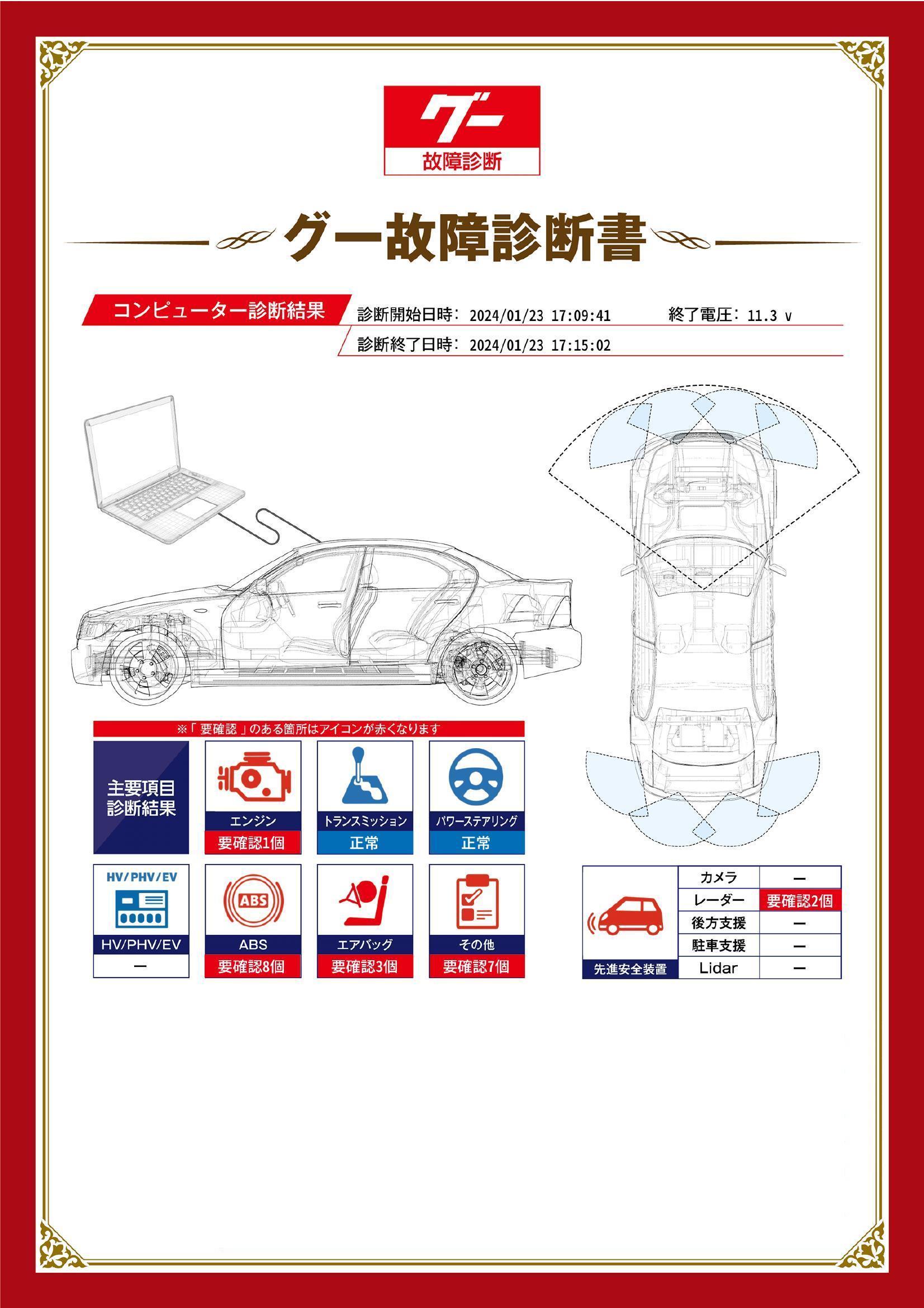 ホンダ　N BOX スラッシュ　グー故障診断（コンピュータ診断）　エンジン　ABS　エアバッグ　先進安全装置　その他　宮城県　岩沼市