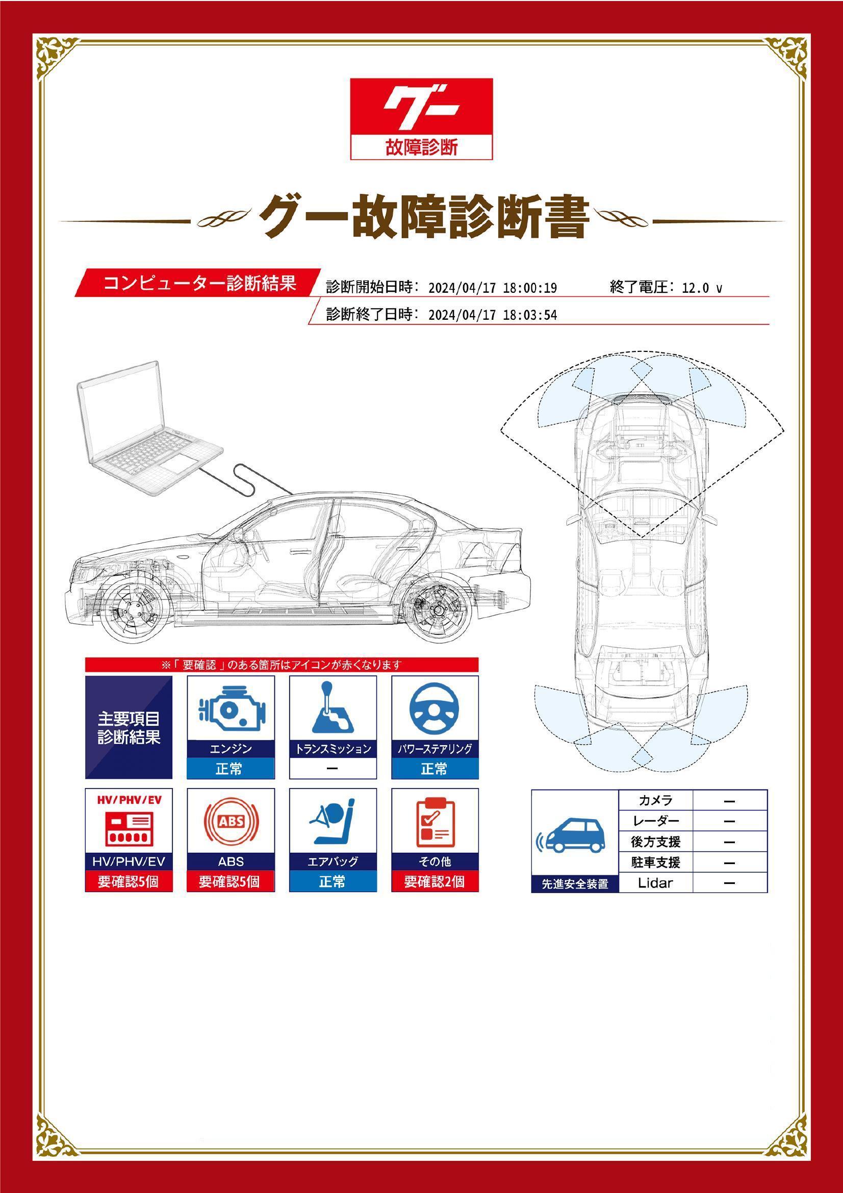 トヨタ　プリウス　グー故障診断（コンピュータ診断）　HV / PHV / EV　ABS　その他　大阪府　大阪市住之江区