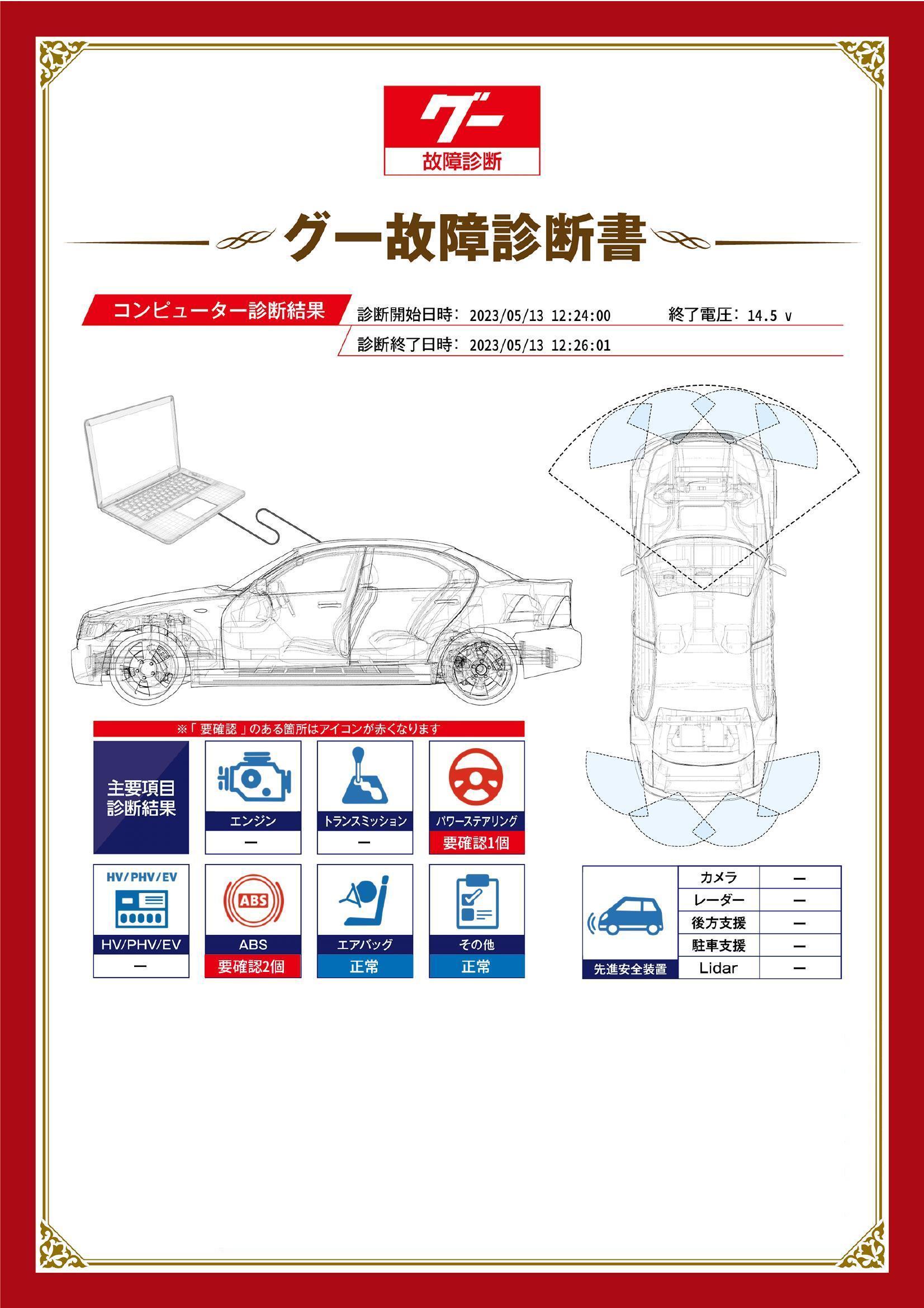 ダイハツ　ムーヴ　グー故障診断（コンピュータ診断）　ABS　パワーステアリング　愛知県　名古屋市港区