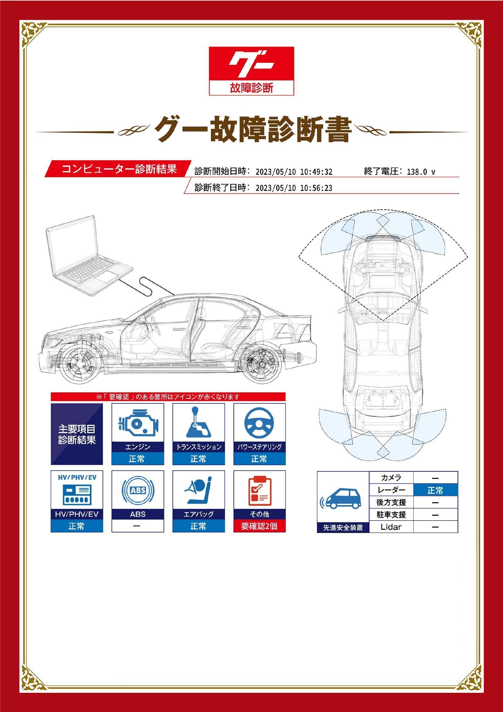 ホンダ　ヴェゼル　グー故障診断（コンピュータ診断）　その他　三重県　四日市市