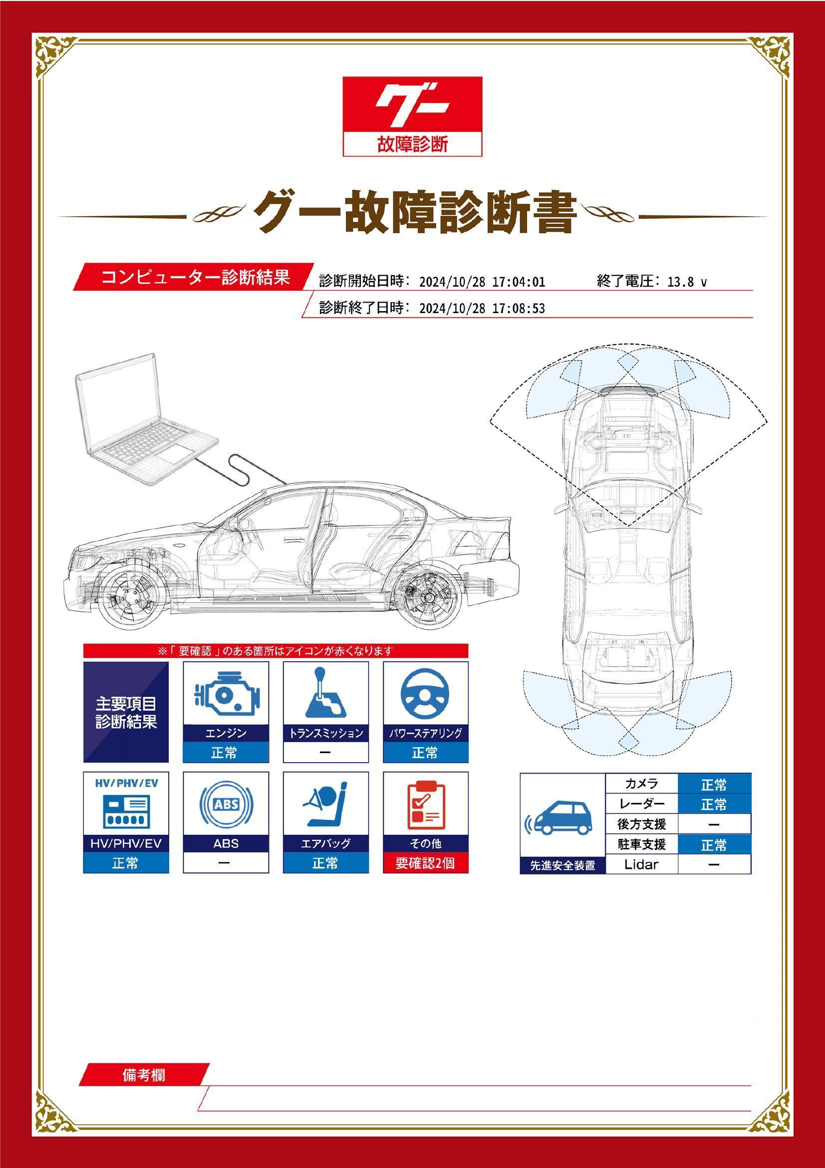 トヨタ　アクア　グー故障診断（コンピュータ診断）　その他　愛知県　春日井市
