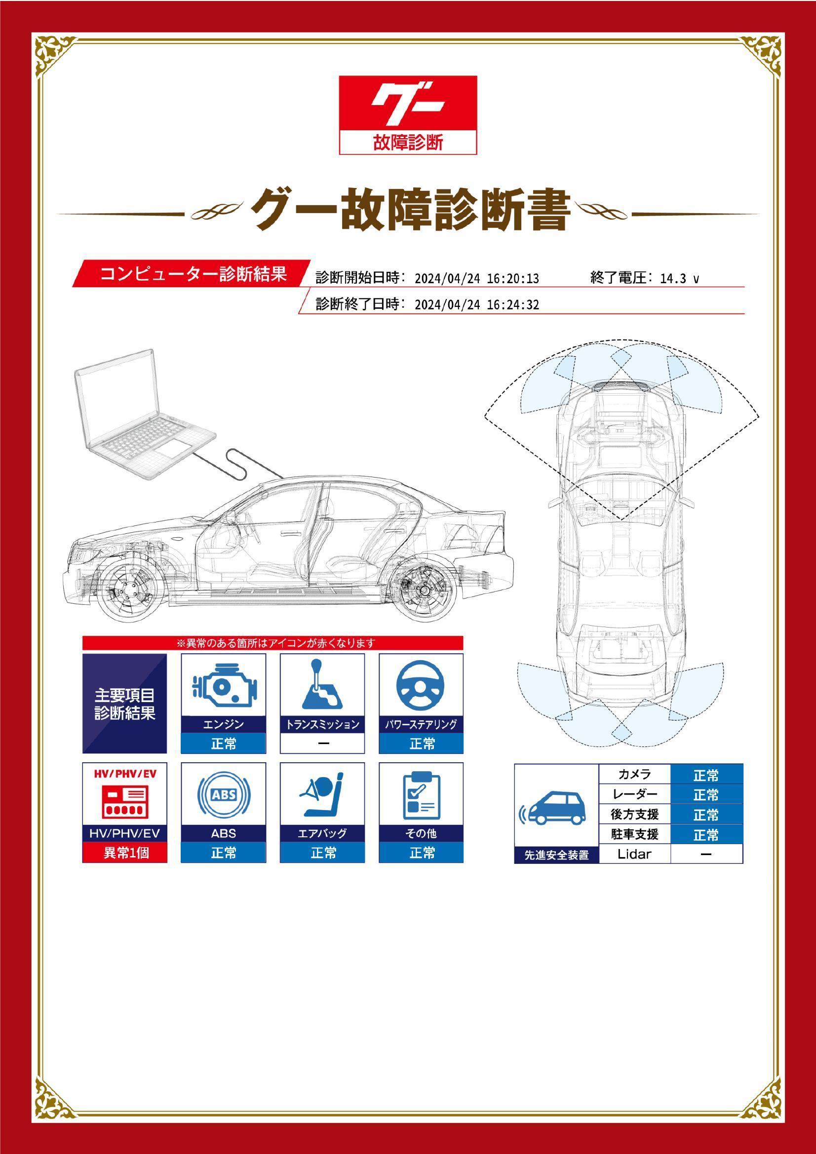 トヨタ　レクサス RX　グー故障診断（コンピュータ診断）　HV / PHV / EV　愛知県　知立市