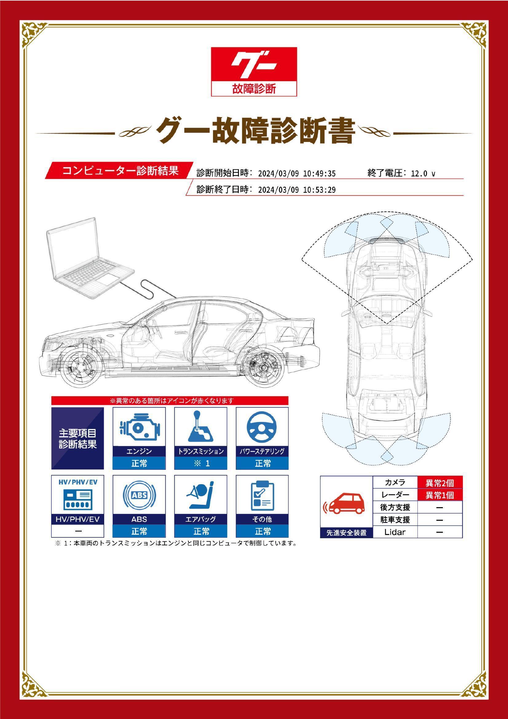 トヨタ　ランドクルーザープラド　グー故障診断（コンピュータ診断）　先進安全装置　その他　静岡県　静岡市清水区