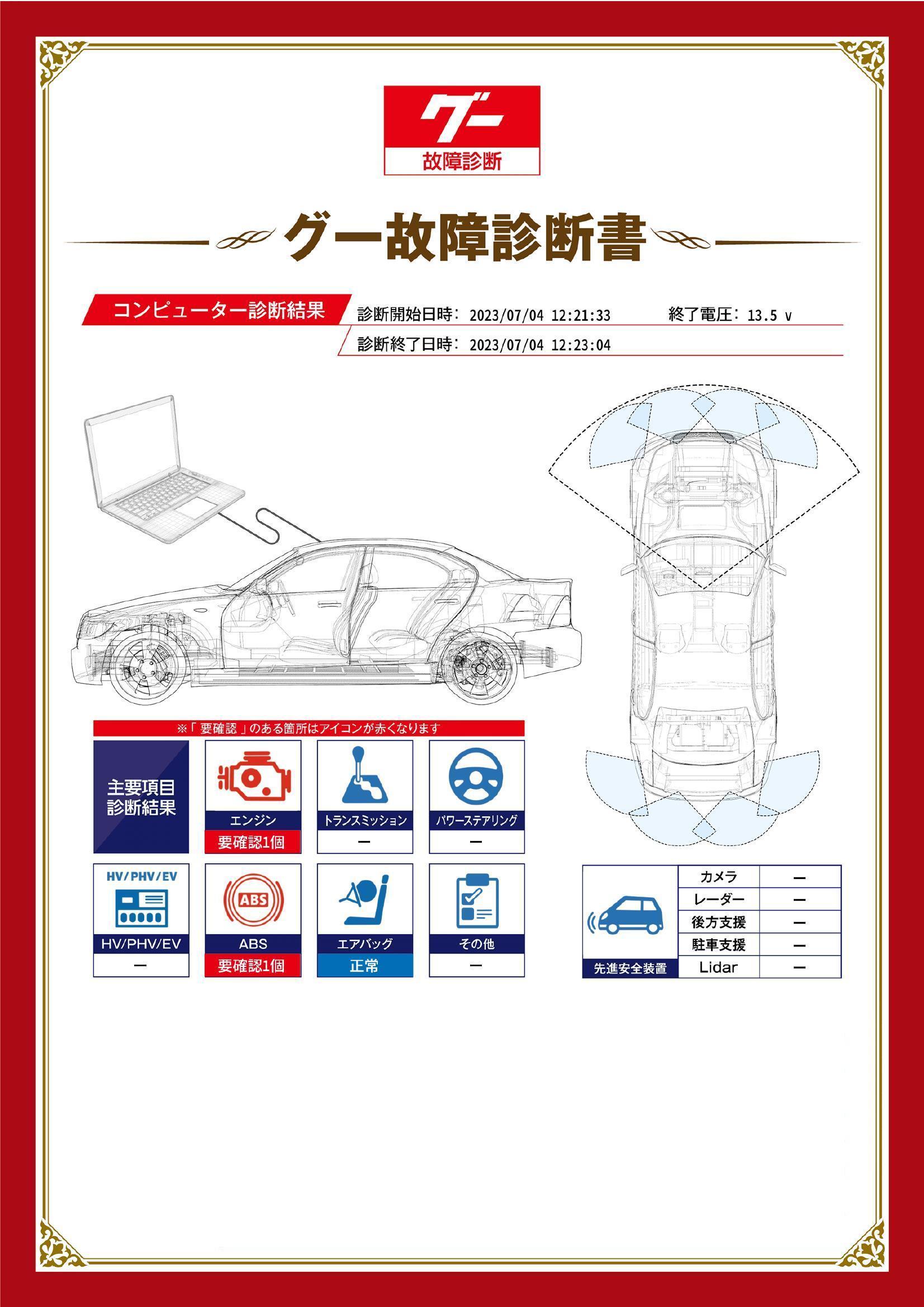 ダイハツ　ハイゼット カーゴ　グー故障診断（コンピュータ診断）　エンジン　ABS　兵庫県　小野市