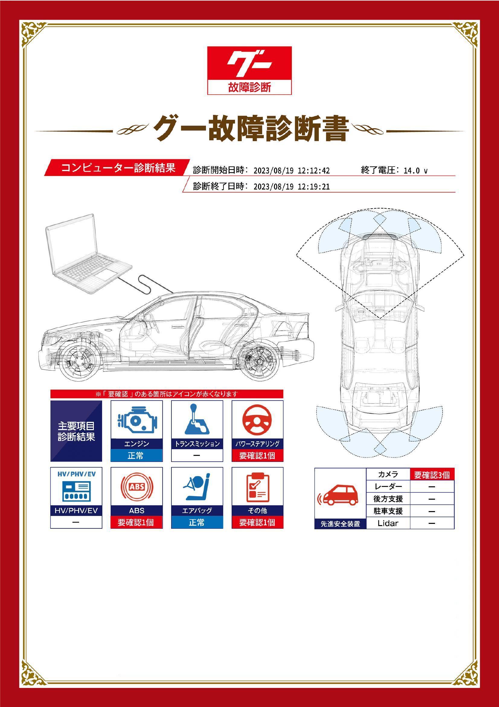 ホンダ　シビック　グー故障診断（コンピュータ診断）　ABS　パワーステアリング　先進安全装置　その他　宮城県　多賀城市