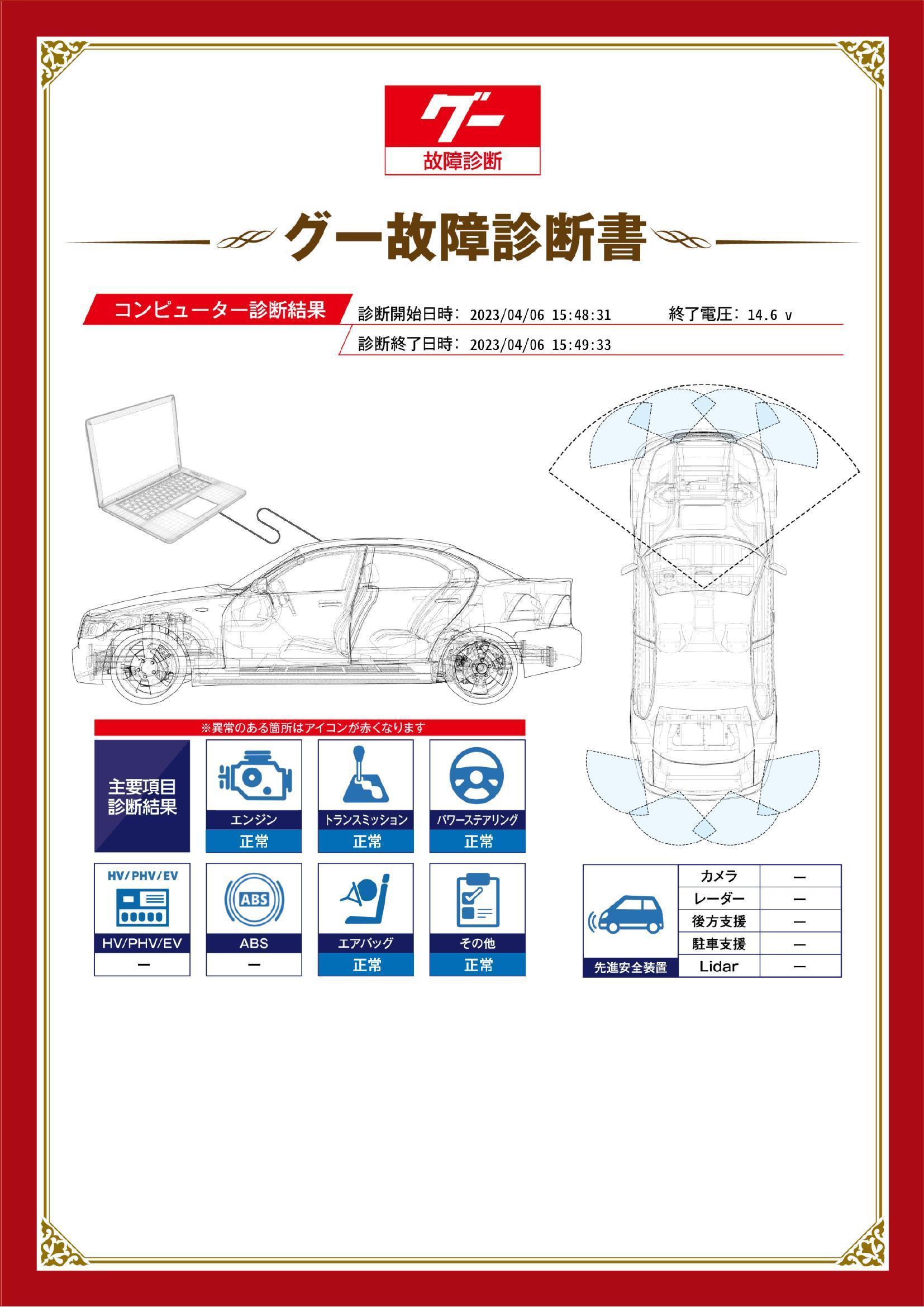 スバル　ルクラ　グー故障診断（コンピュータ診断）　岡山県　岡山市中区