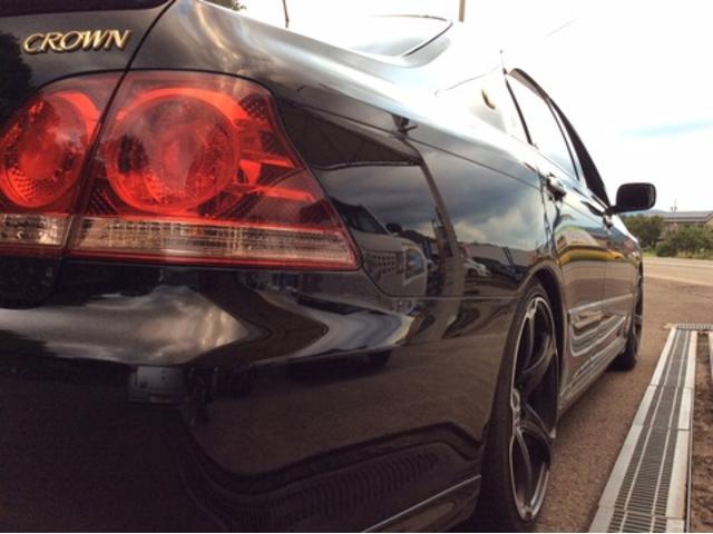 関市　クラウンアスリート　ダウンサスの取付けを行いました。