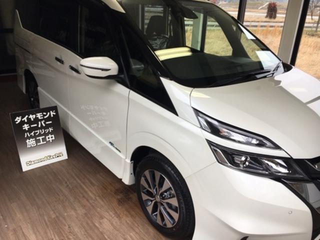 新車の日産セレナにダイヤモンドキーパーの施工を行いました。