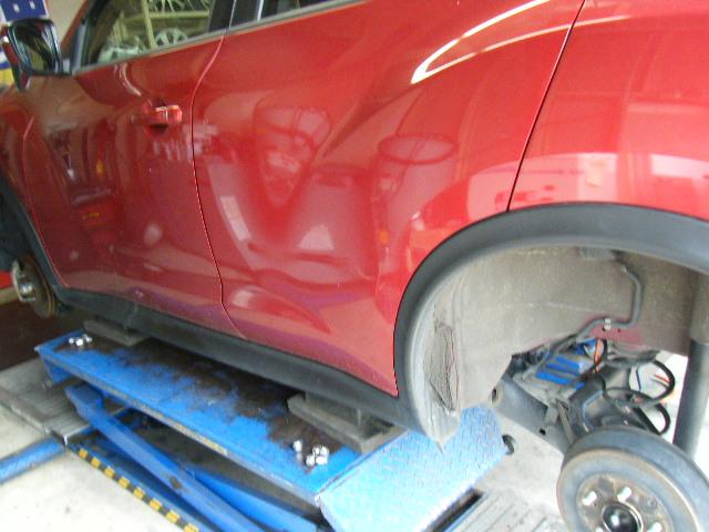 日産ジューク　持ち込みタイヤ履かせ替え　　　タイヤ交換　　タイヤ保管　仙台市宮城野区