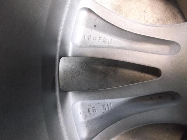 ホイールメンテナンス　ヴェルファイヤ純正アルミ（ハイグロ）　持ち込み　　ホイール修正　　仙台市宮城野区