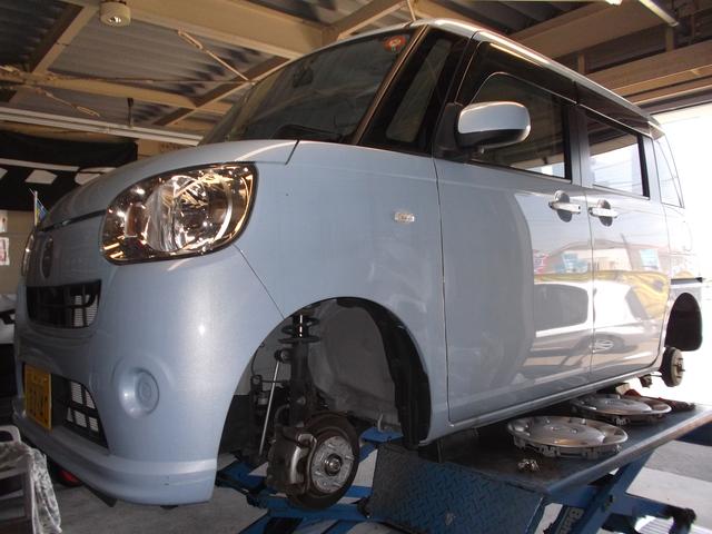 ダイハツ　キャンバス　安心車検　　車検（ユーザー）、点検、修理、鈑金・塗装　メンテナンス　オイル交換　タイヤ交換　　仙台市宮城野区