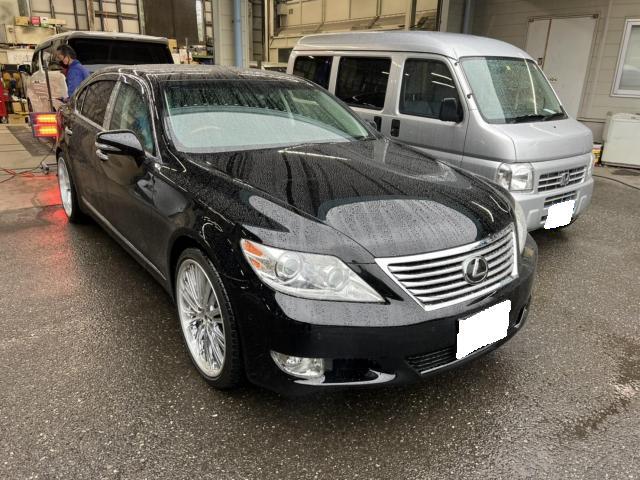 レクサス　LS460L　トランクトーションバー交換