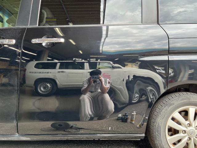 日産　セレナ　キズ磨き　タッチペン補修