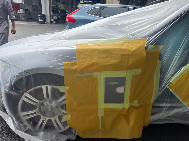 【印西 我孫子 成田 白井 鎌ヶ谷 八千代 栄町 の点検・整備はオートランナーへ!】BMW 3シリーズ 左側面 板金・外装補修