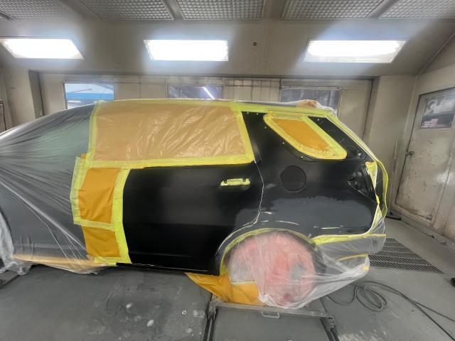 【印西　我孫子　成田　白井　鎌ヶ谷　八千代　栄町　の点検・整備はオートランナーへ！】　ホンダ　フィットシャトル　リアドア+クォーターパネル修理　リアバンパー交換　板金・外装補修