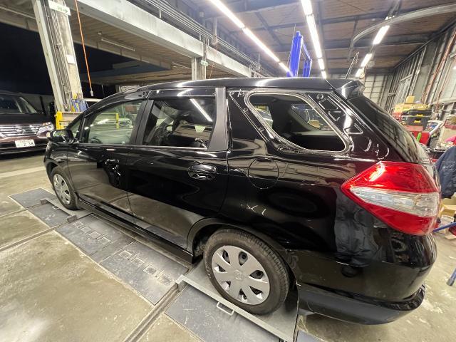 【印西　我孫子　成田　白井　鎌ヶ谷　八千代　栄町　の点検・整備はオートランナーへ！】　ホンダ　フィットシャトル　リアドア+クォーターパネル修理　リアバンパー交換　板金・外装補修