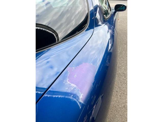 【印西　我孫子　成田　白井　鎌ヶ谷　八千代　栄町　の点検・整備はオートランナーへ！】マツダ　ＲＸ－７　クォーターパネル塗膜剥がれ補修　板金・外装補修