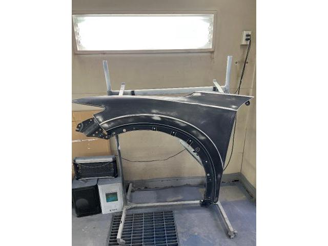 【印西　我孫子　成田　白井　鎌ヶ谷　八千代　栄町　の点検・整備はオートランナーへ！】マツダ　ＣＸ－５　フロントバンパー修理+フロントフェンダー交換　板金・外装補修