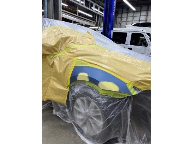 【印西　我孫子　成田　白井　鎌ヶ谷　八千代　栄町　の点検・整備はオートランナーへ！】フォルクスワーゲン　フロントバンパー+フロントフェンダー修理　ゴルフ　板金・外装補修