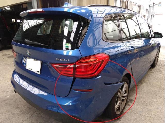 BMW　２シリーズ　218ｄ　自損事故修理　│池田市　車検　鈑金