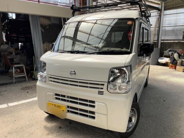 日産　NV100クリッパー　バックドア修理　│池田市　車検　鈑金