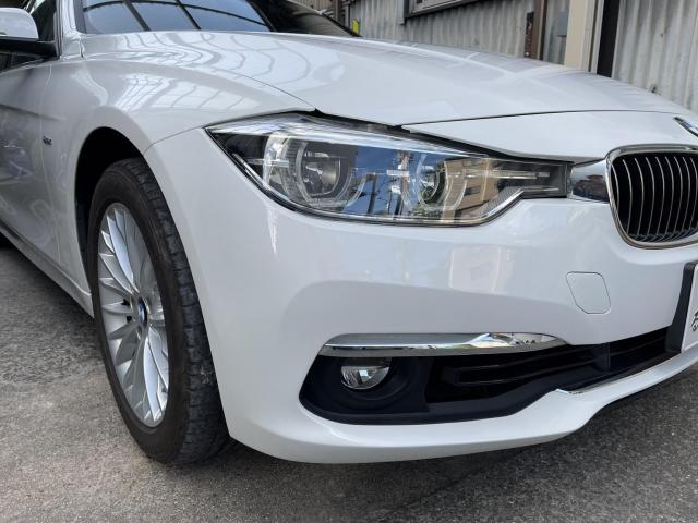 BMW　３シリーズ　バンパーキズ塗装修理　│池田市　車検　鈑金