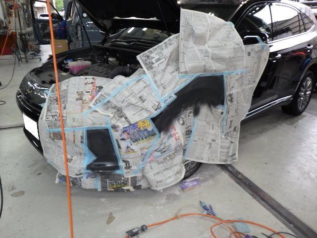 トヨタ　ハリアー　板金塗装修理事例