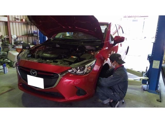 DJ型　デミオ　車高調　交換