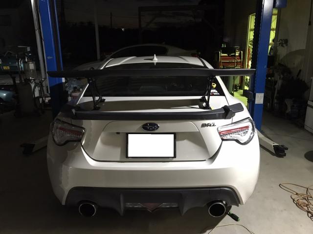 スバル　BRZ　　純正リアスポイラー　GTウイング取付