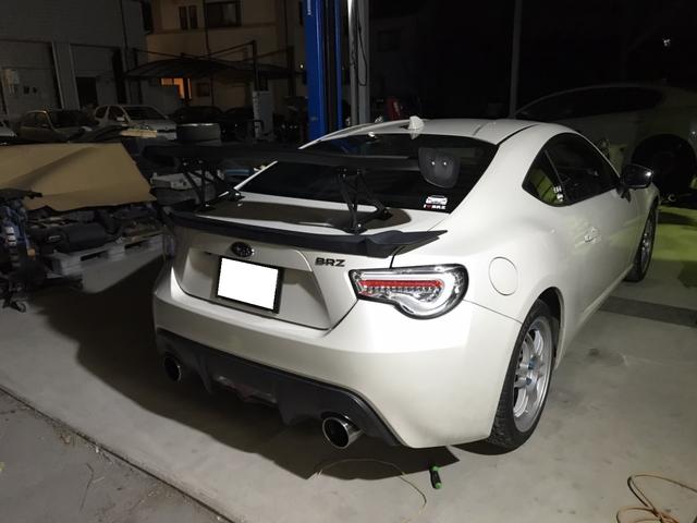 スバル　BRZ　　純正リアスポイラー　GTウイング取付