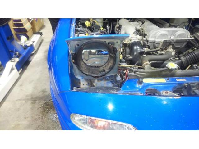 ユーノス　ロードスター　スフィアライト　ライジングα取り付け