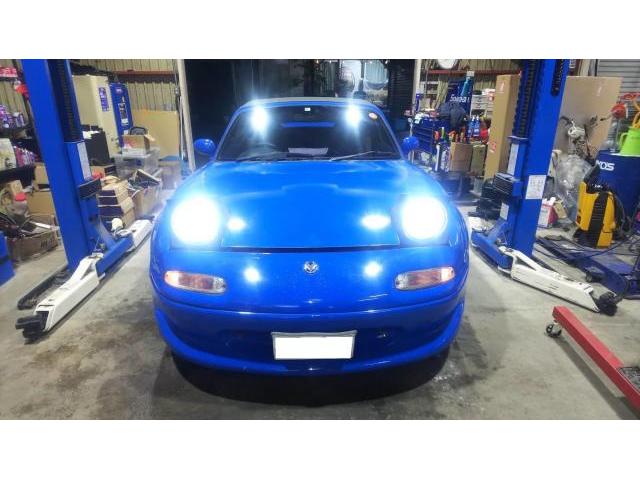 ユーノス　ロードスター　スフィアライト　ライジングα取り付け