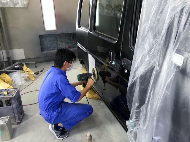 ダイハツ　ムーブ　事故　修理　塗装　軽自動車　小田原市