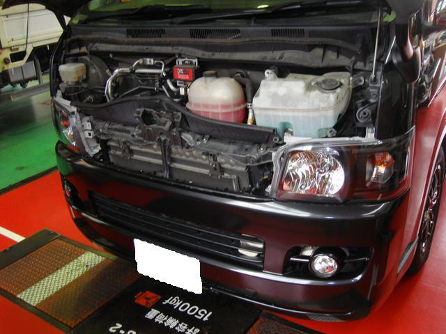 ﾄﾖﾀ　ﾊｲｴｰｽ　TRH200V　ﾍｯﾄﾞﾗｲﾄ/ﾏﾌﾗｰ持込交換