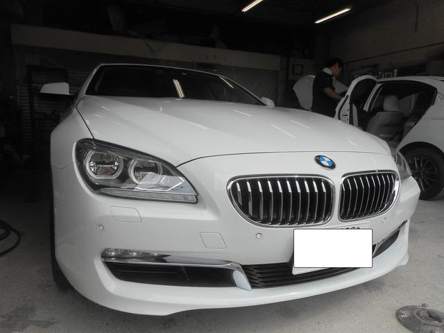 BMW640i　フロントバンパー　板金　塗装　東京都　葛飾区　江戸川区　千葉県　松戸市　市川市　埼玉県　三郷市　吉川市