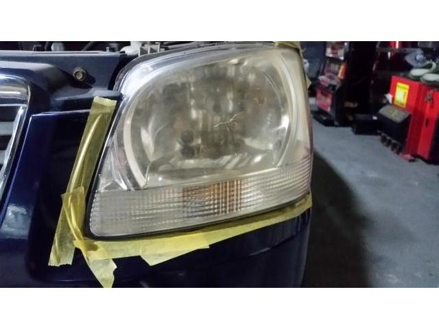 ヘッドライト磨き