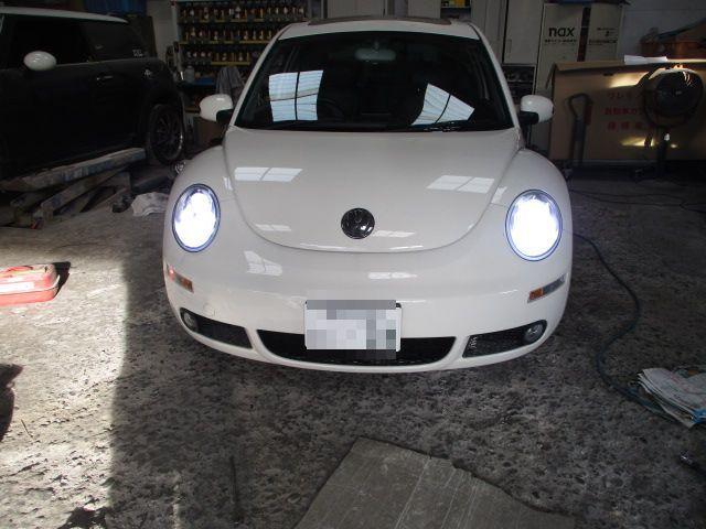 フォルクスワーゲン　ニュービートル　９C　LED交換　
輸入車　福祉車両　車検整備