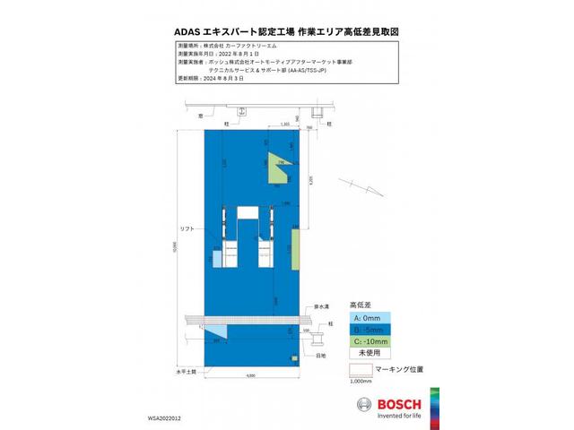 ボッシュ製のエイミング設備とオーテル製のテスターを導入しました。