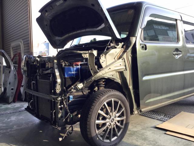 スズキ　ハスラー　板金・外装補修　代車無料　指定工場　【　松本市　安曇野市　】