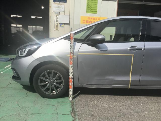 ホンダ フィット 板金・外装補修 代車無料 指定工場 【 松本市 安曇野市 】