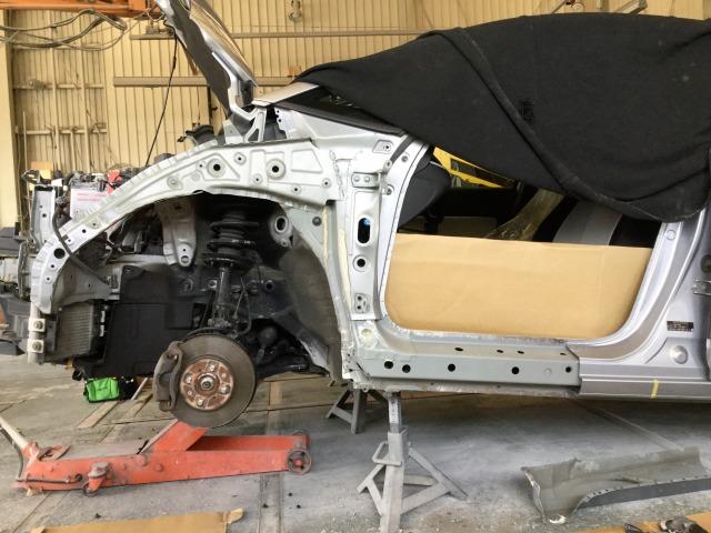 ホンダ フィット 板金・外装補修 代車無料 指定工場 【 松本市 安曇野市 】