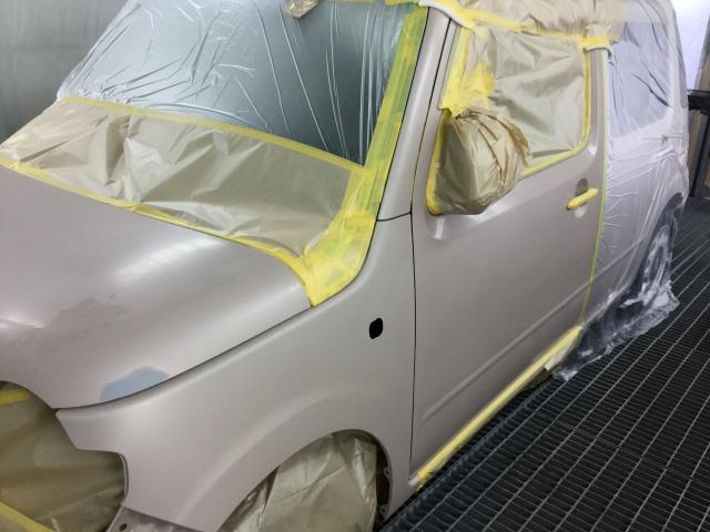 ダイハツ ミラココア 板金・外装補修 代車無料 指定工場 【 松本市 安曇野市 】